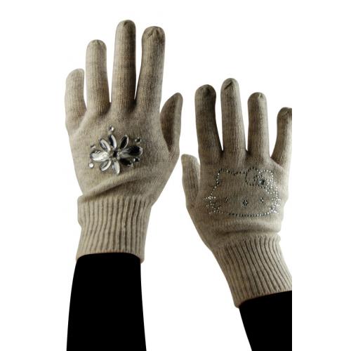 Gants Hello Kitty Gris et strass Taille  8-1/3 by Victoria Couture Gris