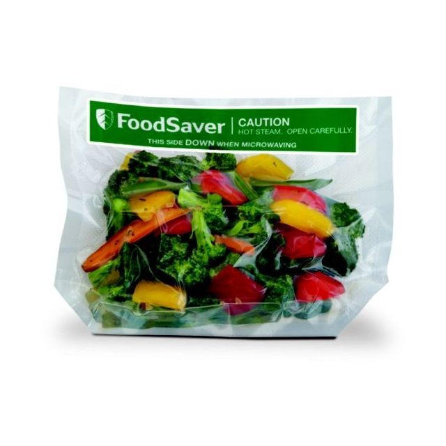 Foodsaver - Sac de conservation FOOD SAVER FVB002X : 16 sacs micro-onde fond plat - Appareil de Cuisson et préparation culinaire