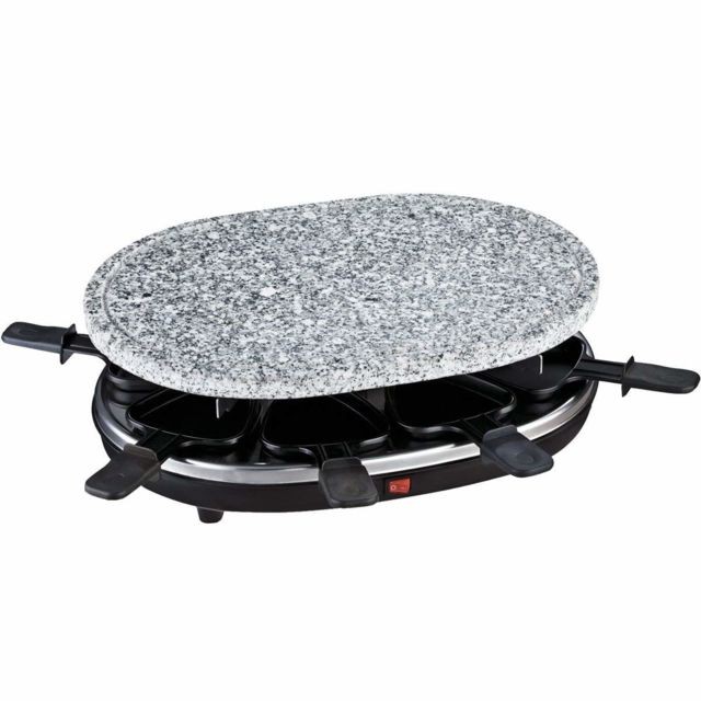 Hkoenig - Appareil à raclette + pierre à griller RP85  - Appareil de Cuisson et préparation culinaire