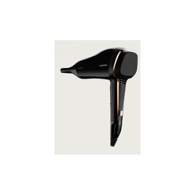 Sèche-Cheveux Silencieux HD9680 - 1650W - Noir et Cuivre Grundig